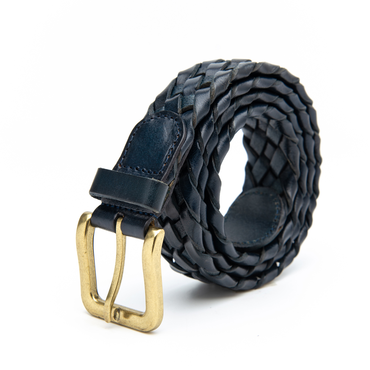 full grain leather braided belts for men