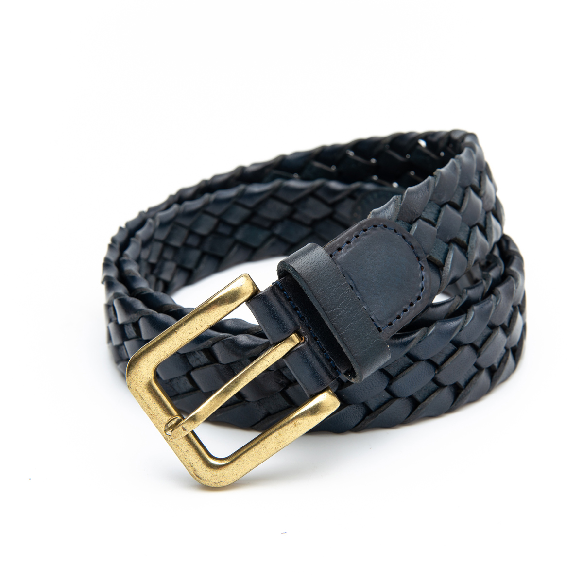 full grain leather braided belts for men