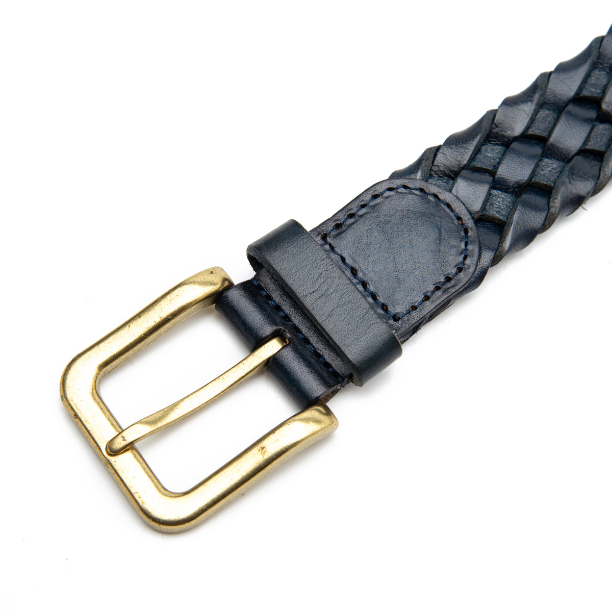 full grain leather braided belts for men