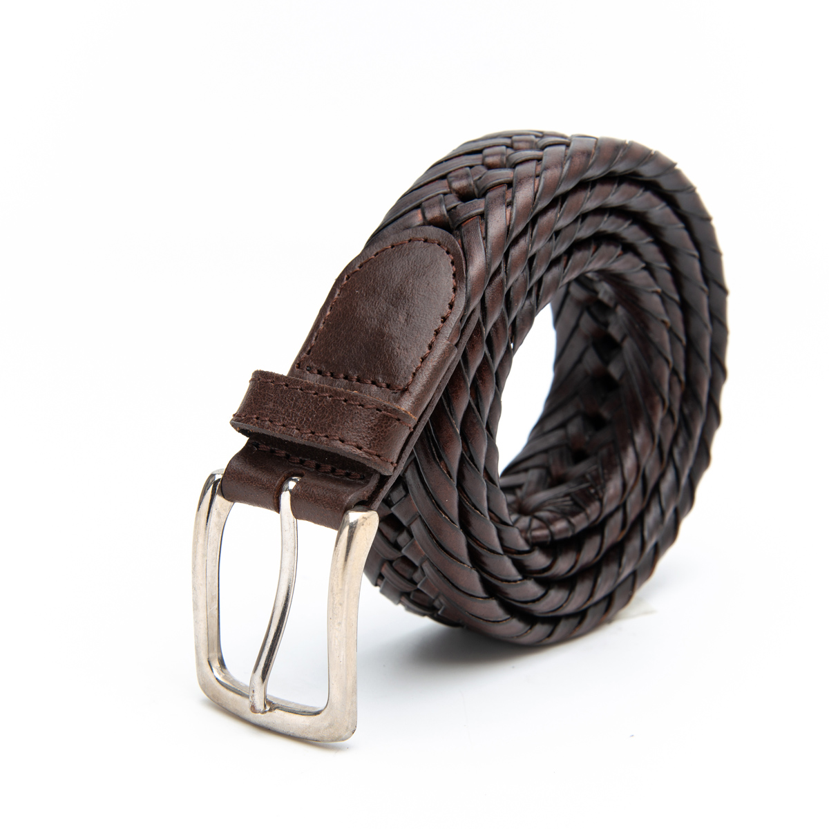 heavy germany bonded leather braided belts for men