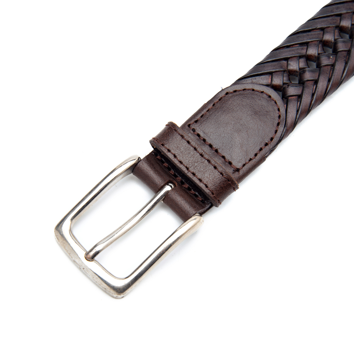 heavy germany bonded leather braided belts for men