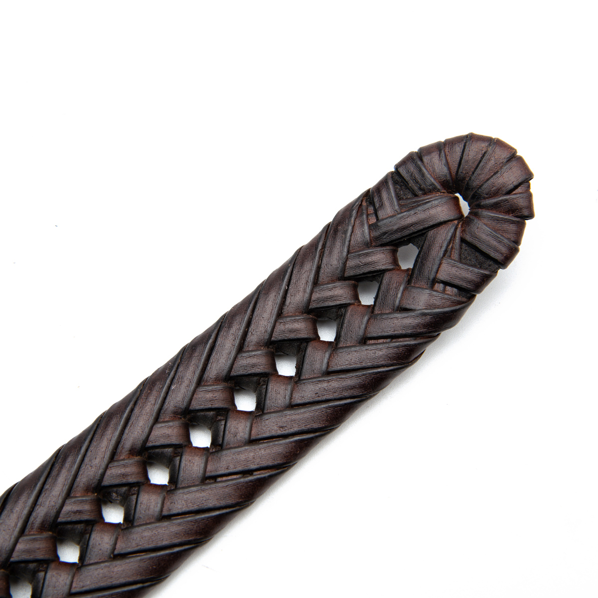 heavy germany bonded leather braided belts for men