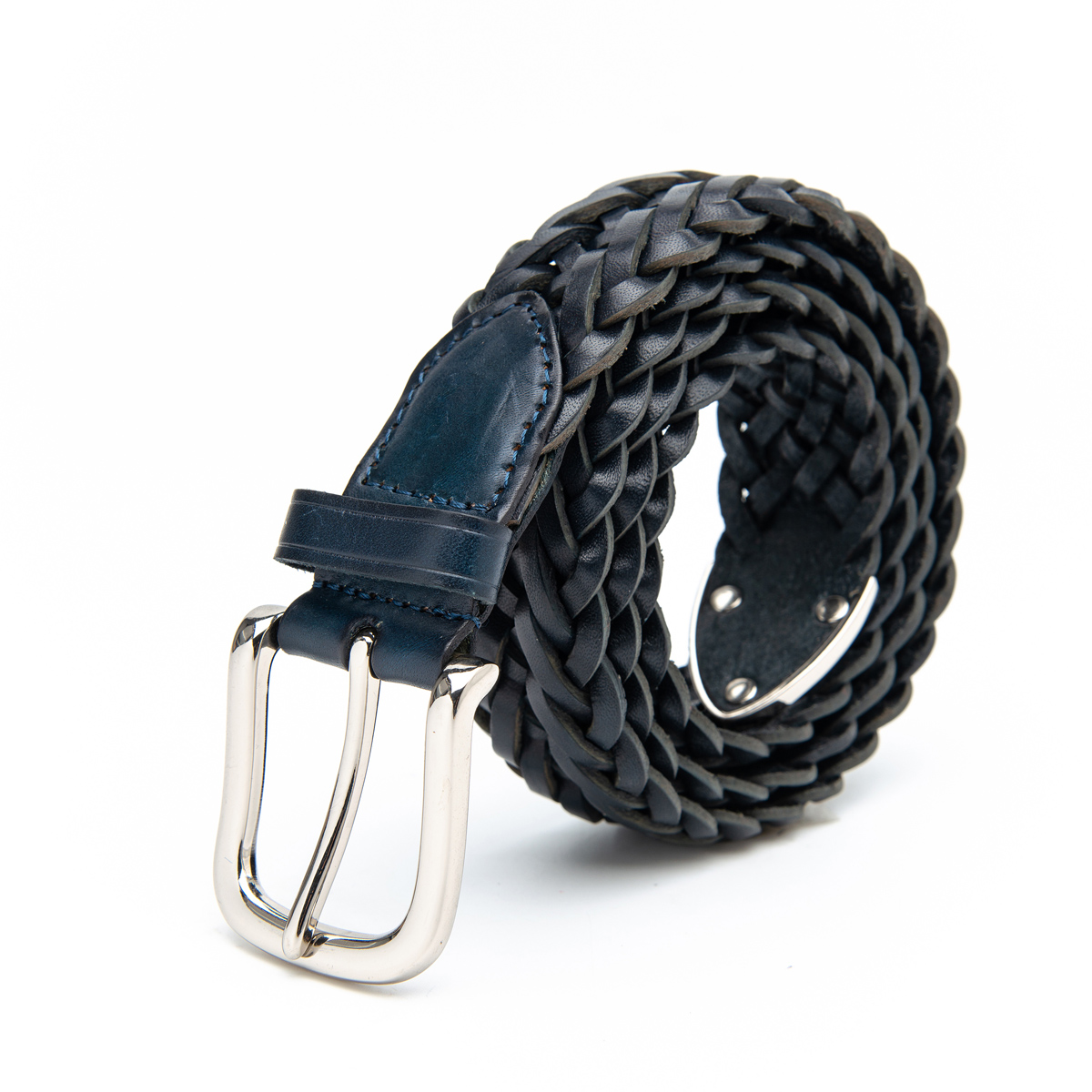 top grain leather braided belts