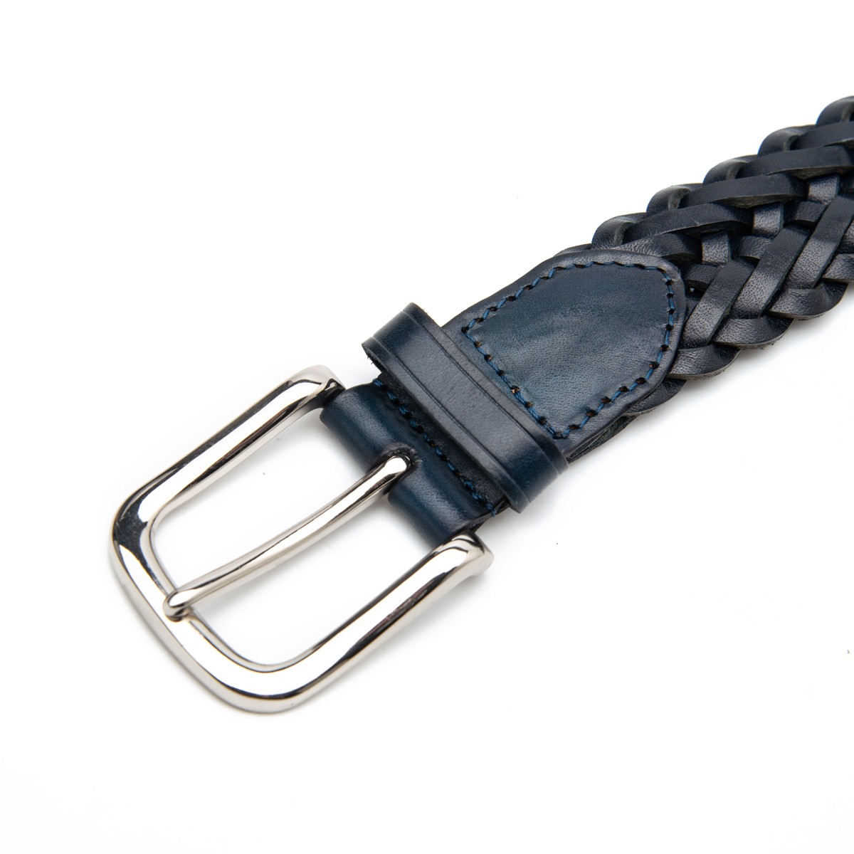 top grain leather braided belts