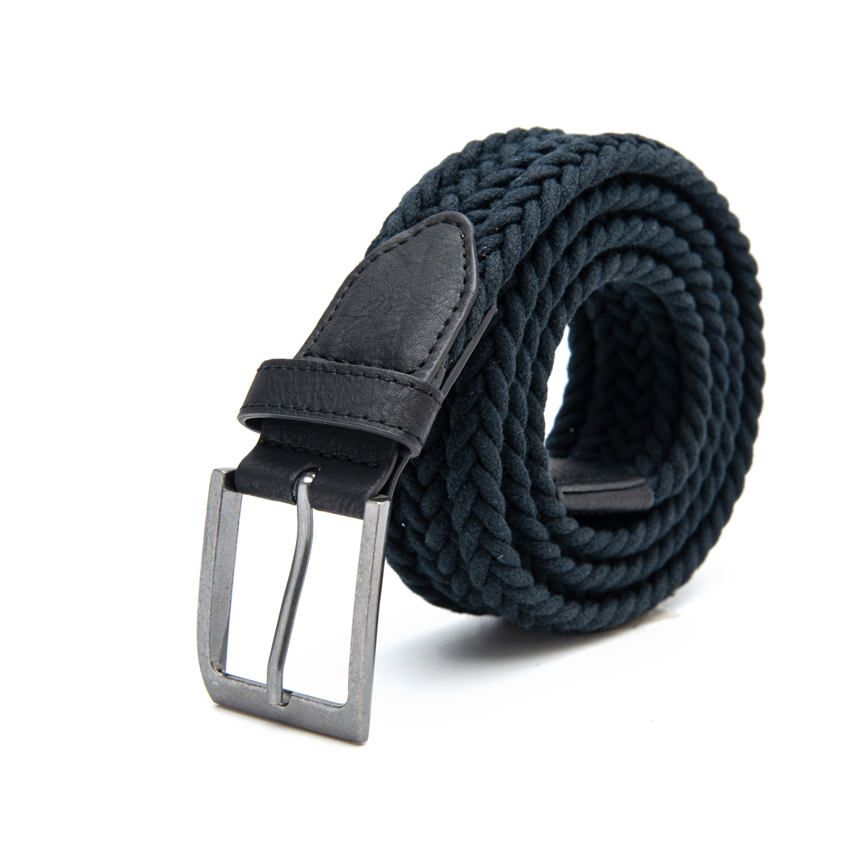 solid color woven braided belts