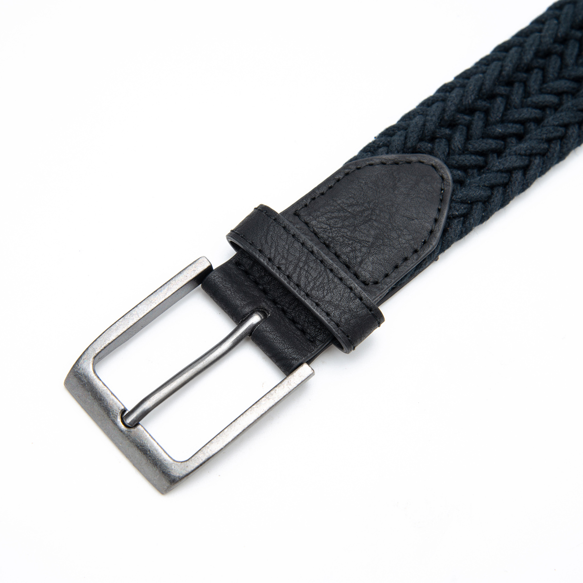 solid color woven braided belts