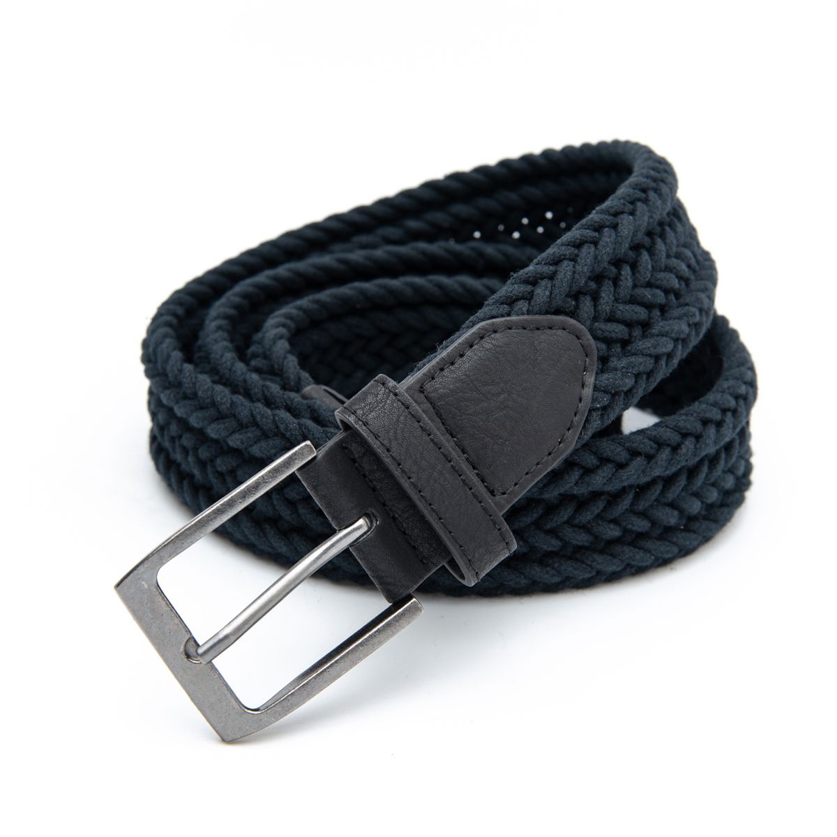 solid color woven braided belts