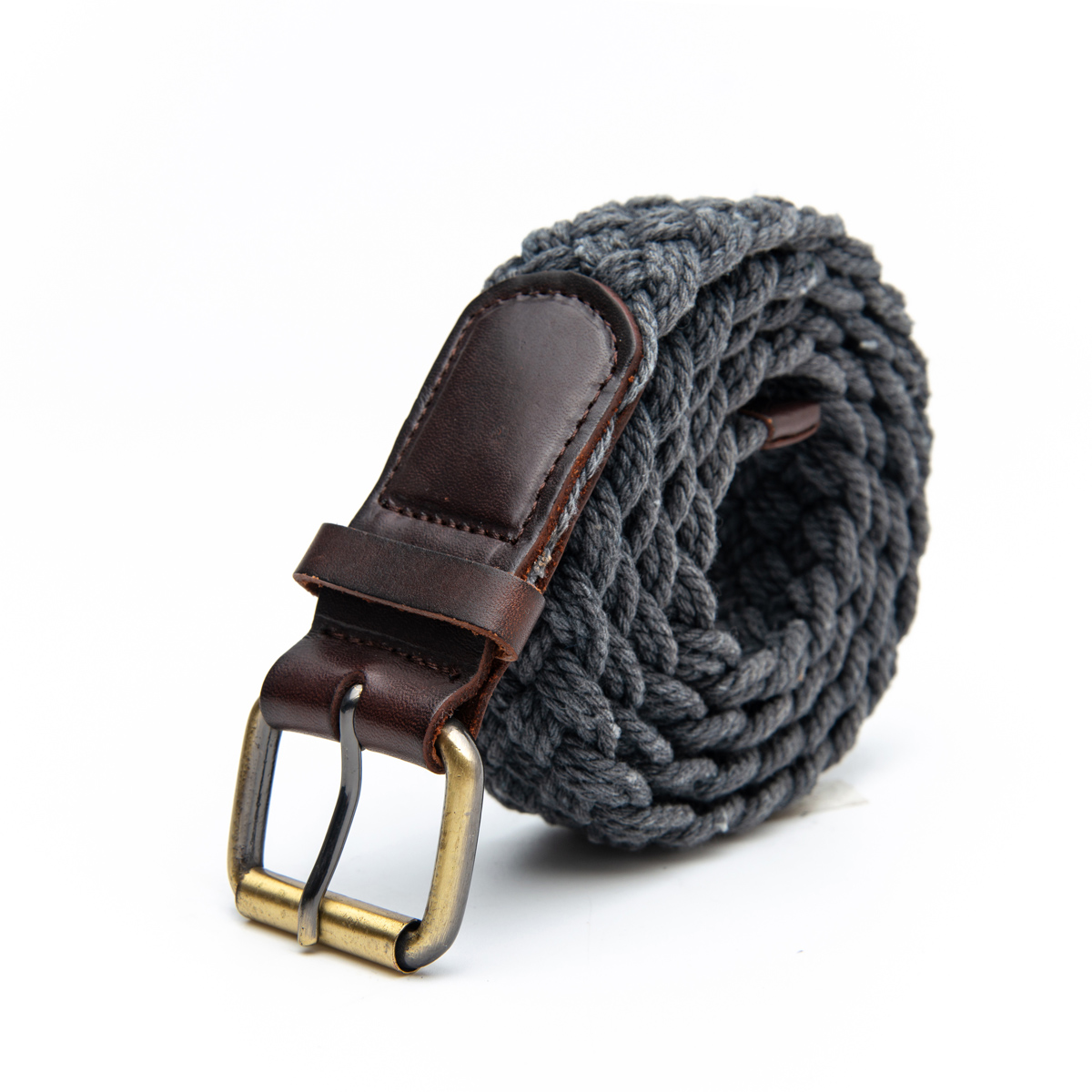 pin buckle braided cotton belts