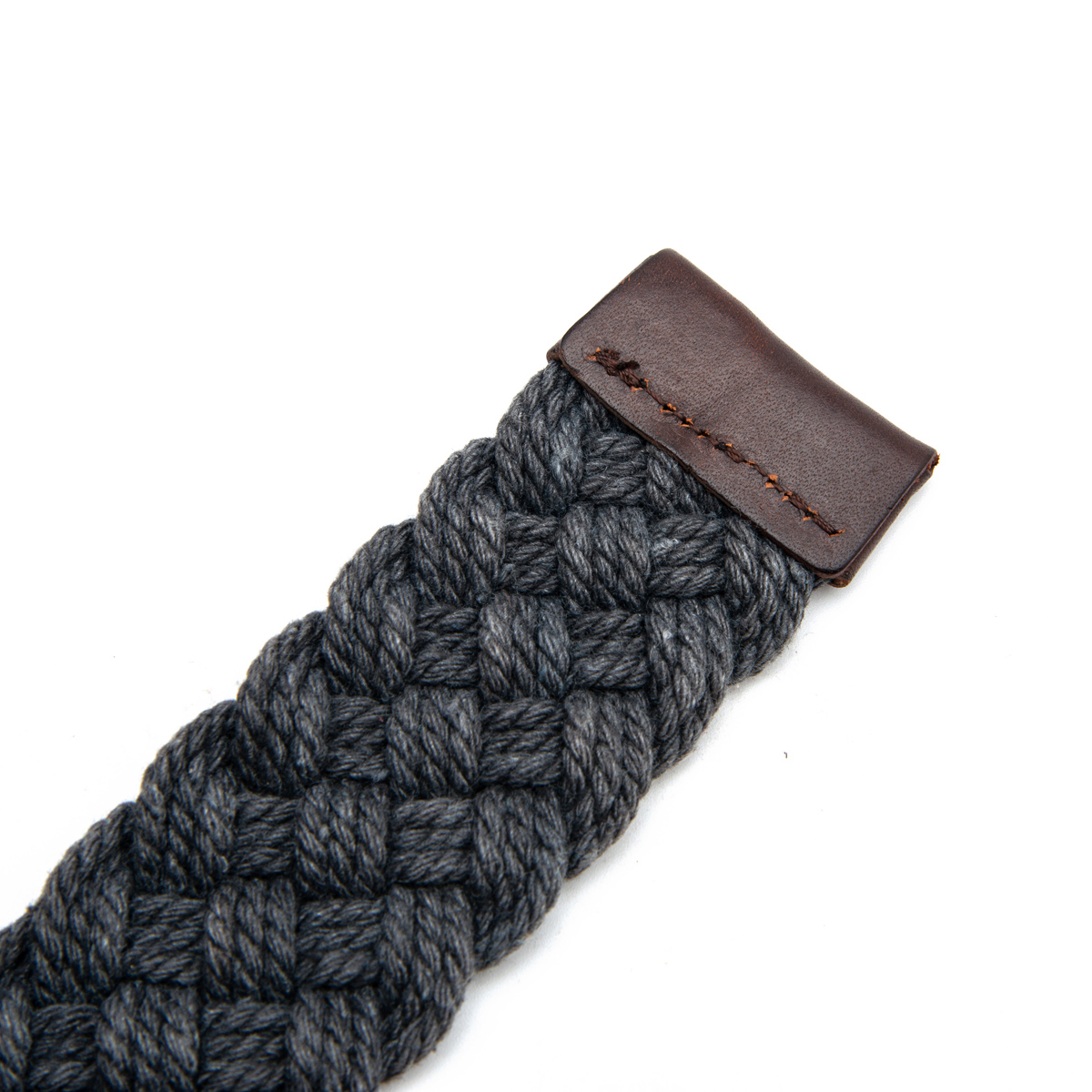 pin buckle braided cotton belts