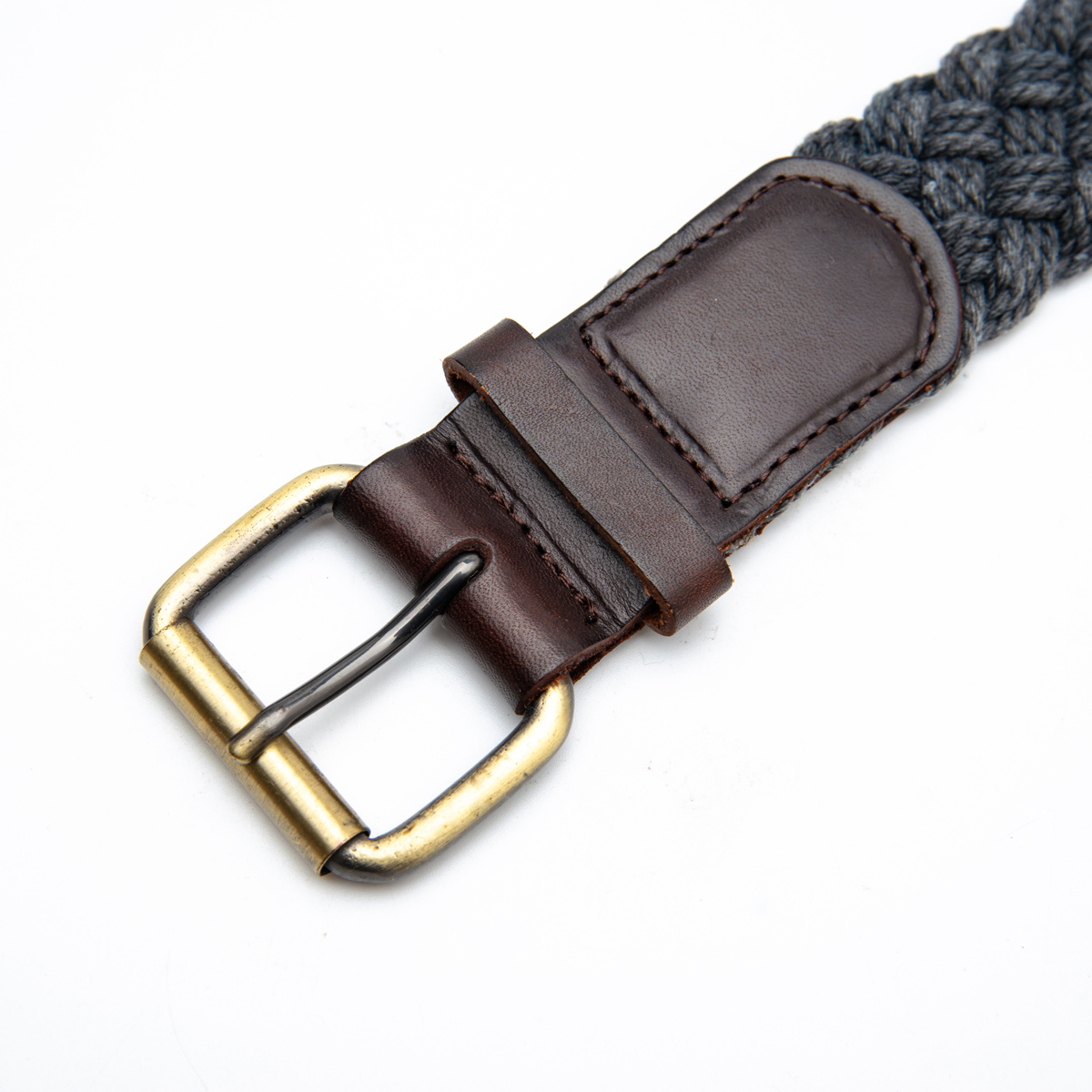 pin buckle braided cotton belts