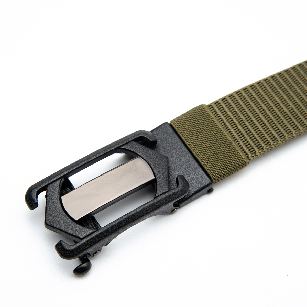 olive green canvas belts with automatic buckle