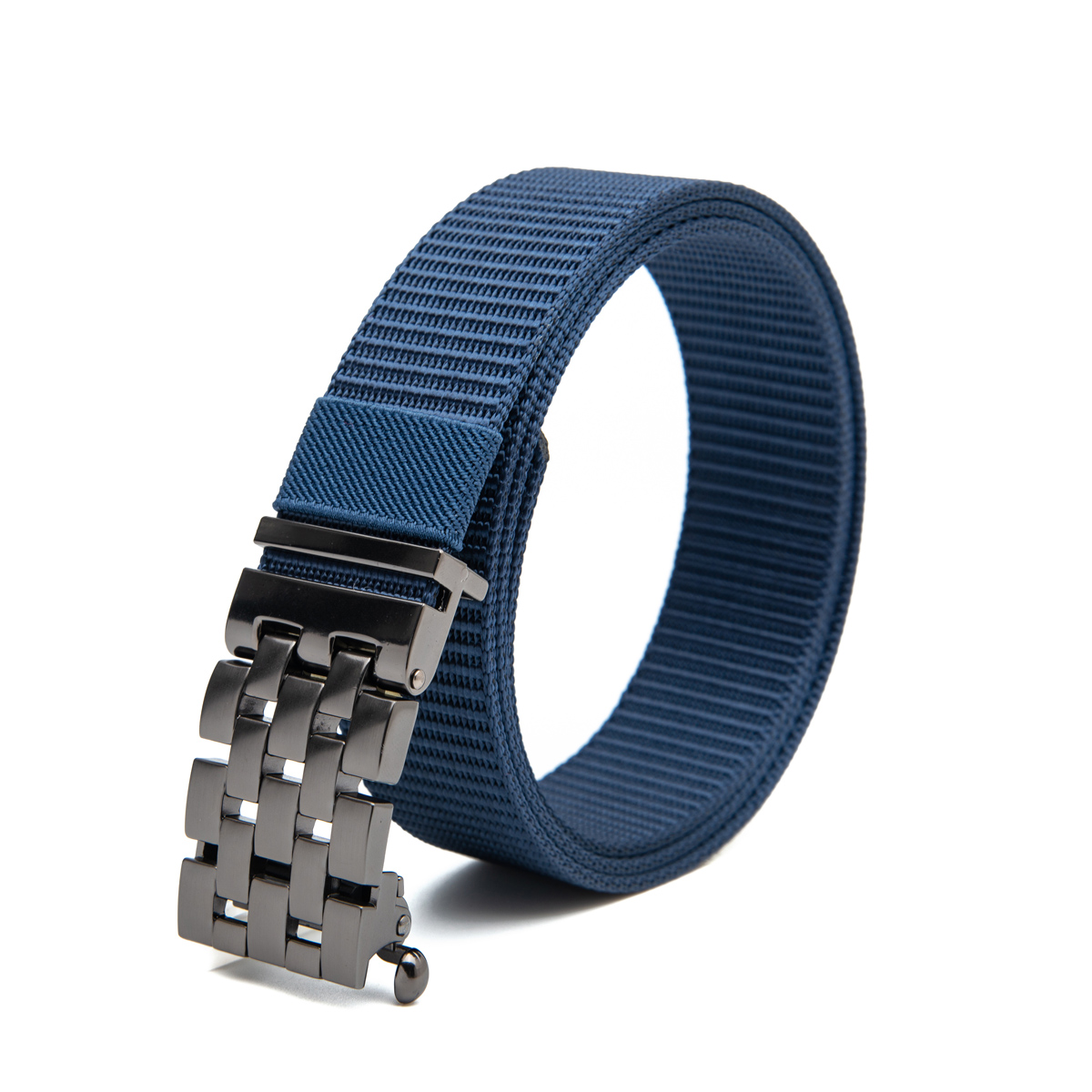 navy blue canvas webbing belt