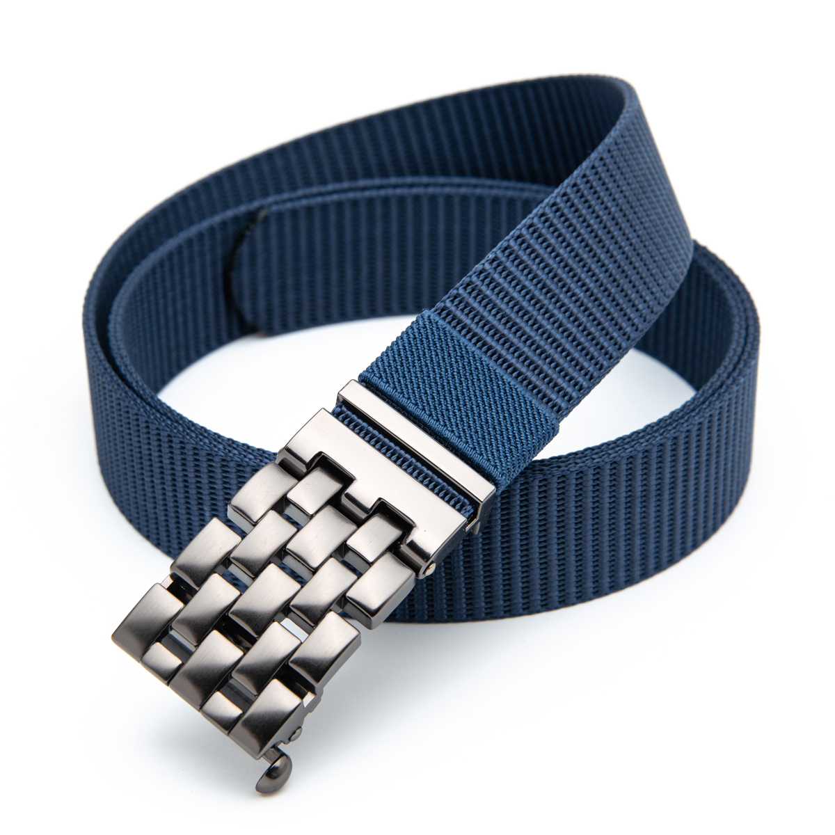 navy blue canvas webbing belt