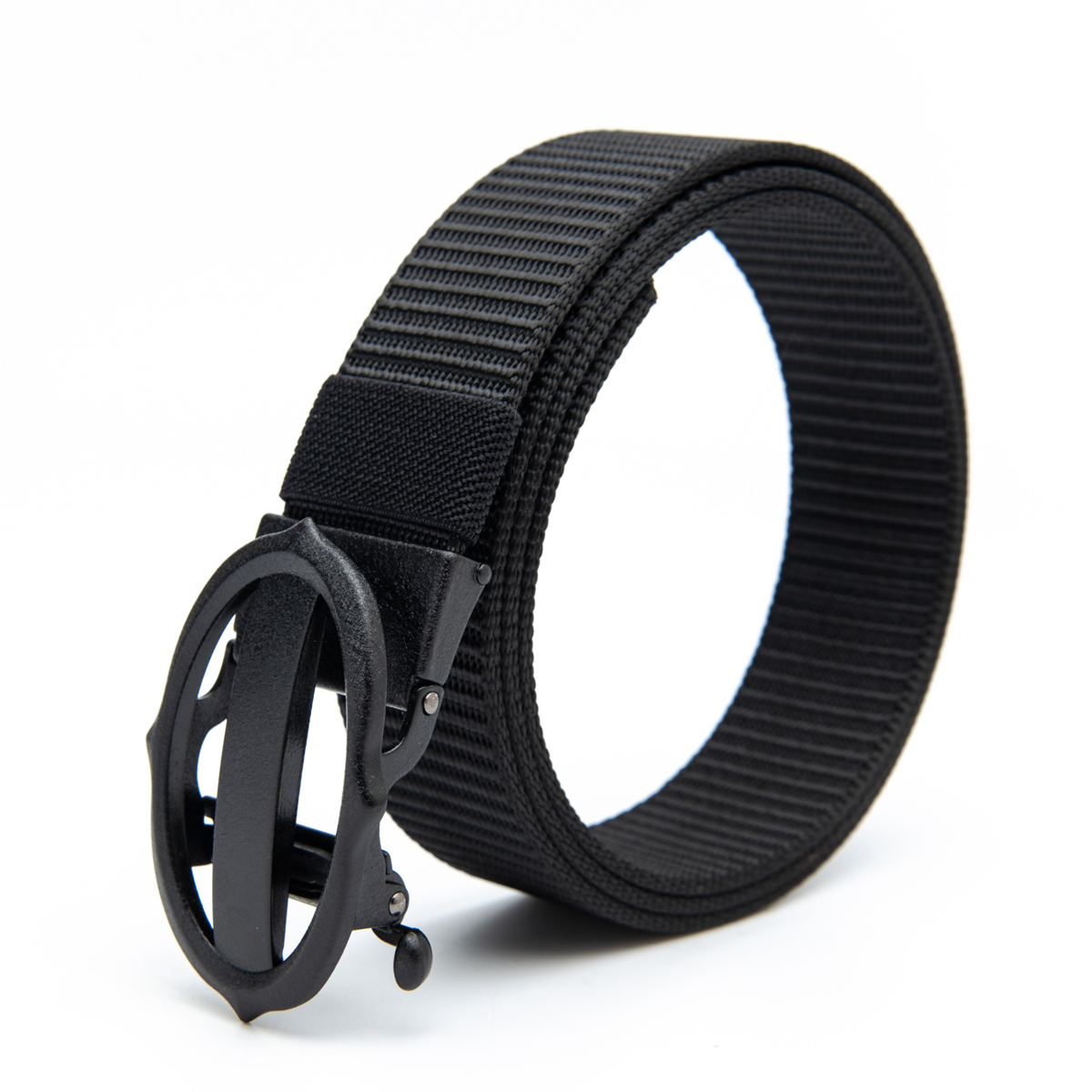 black polyester webbing belt