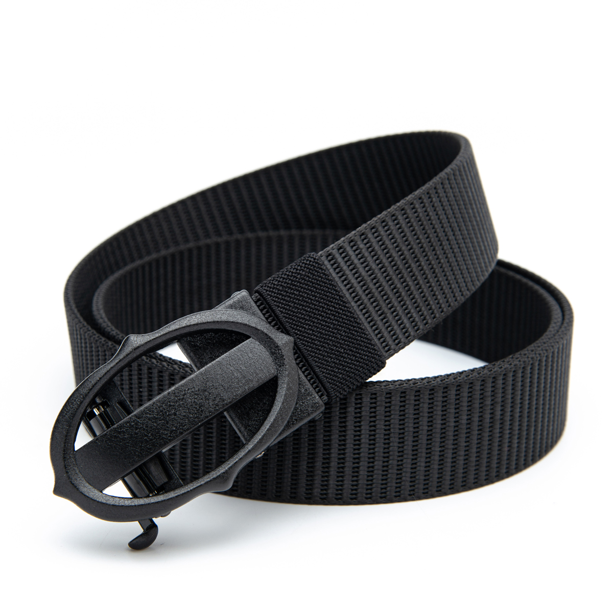 black polyester webbing belt