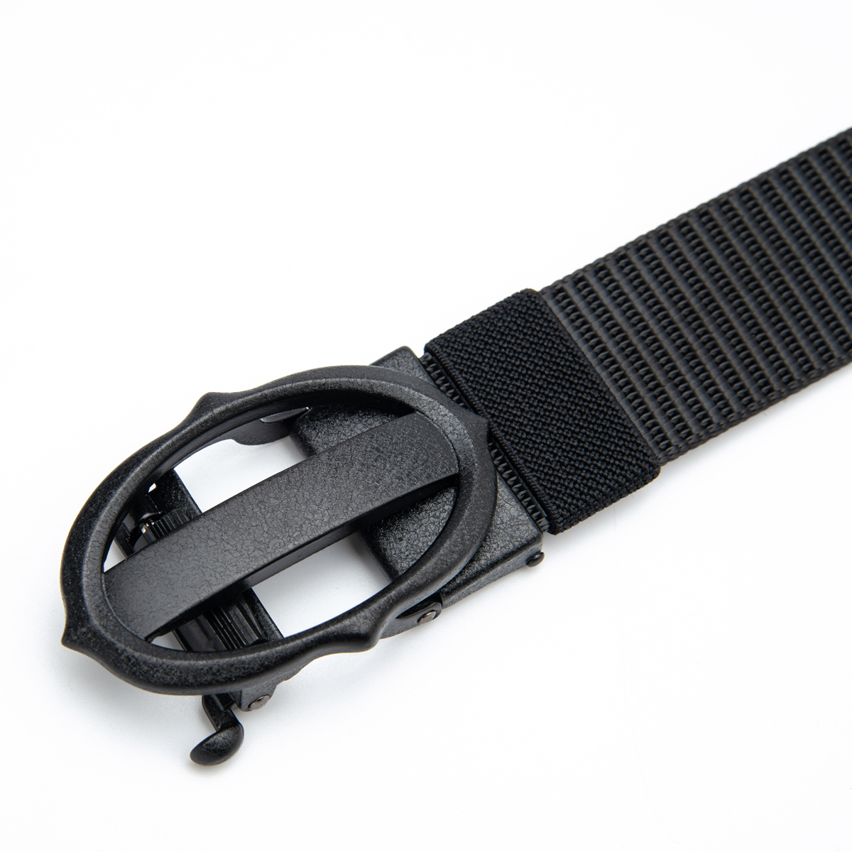 black polyester webbing belt