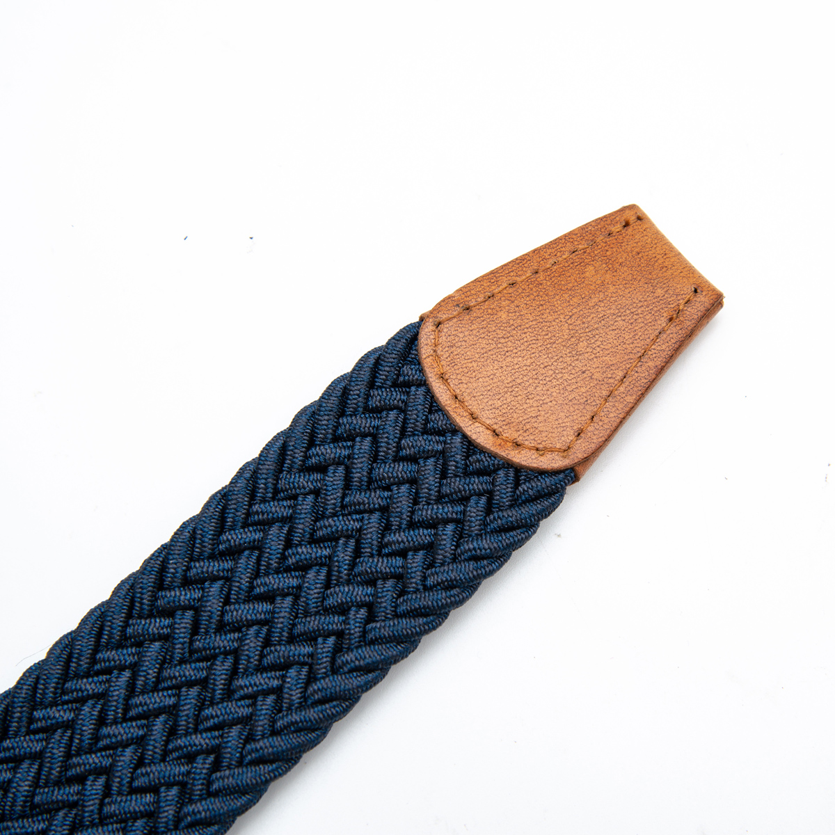 solid color blue casual wear stretch belt