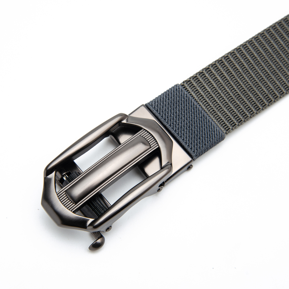 grey nylon military webbing belts for men