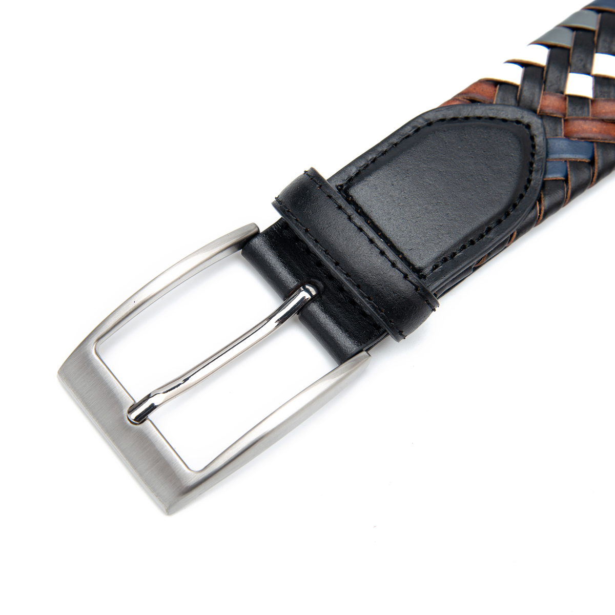 colorful braided leather belts men