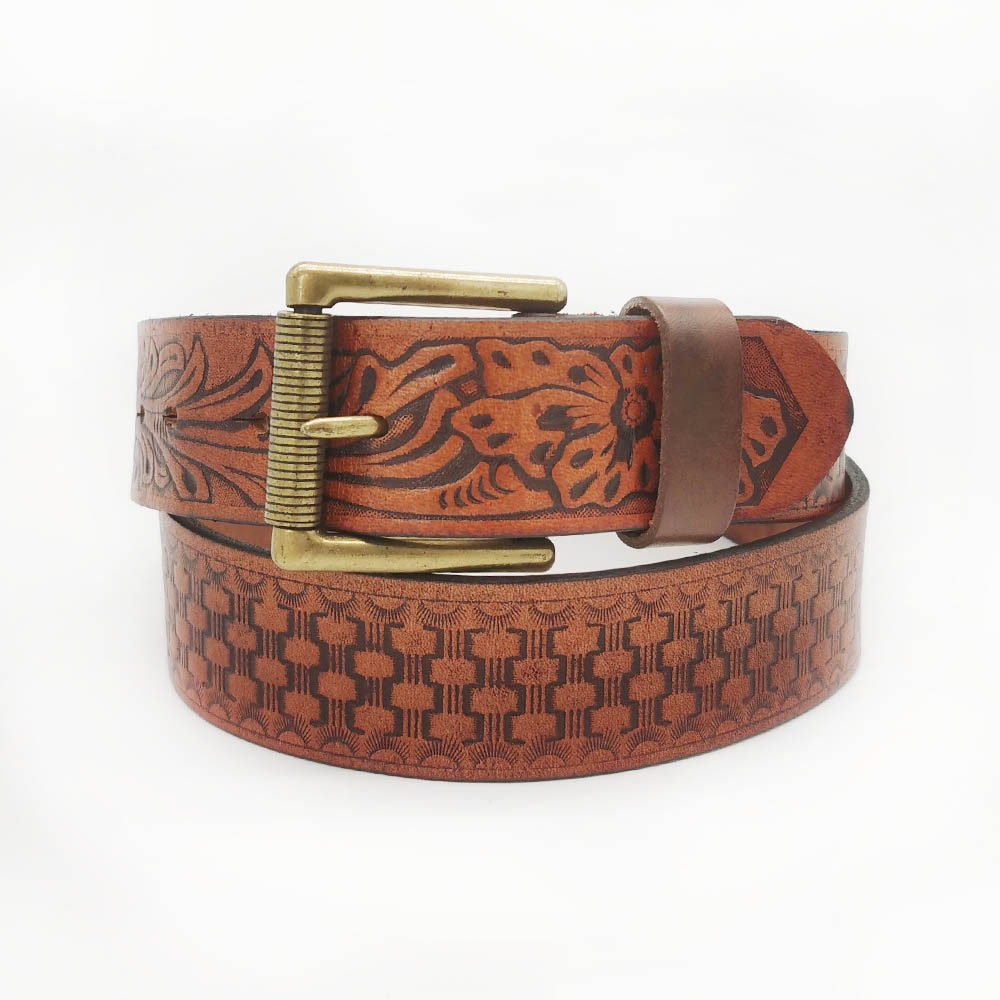 western styles men's genuine leather belts