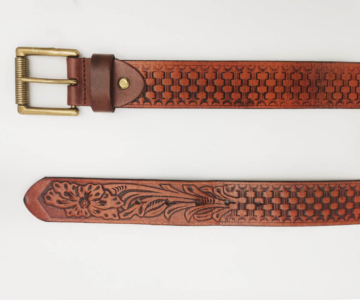 western styles men's genuine leather belts